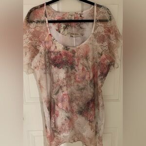 Brittany Black Embellished Top 2X